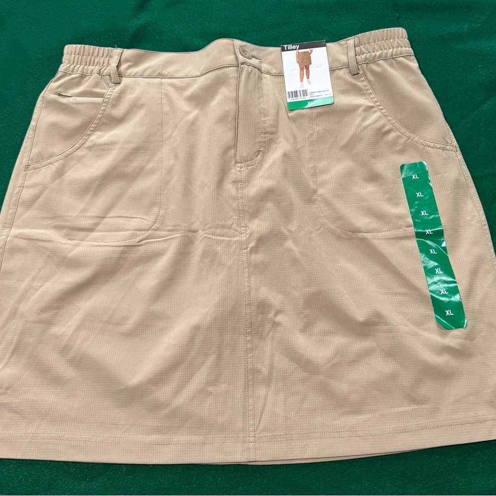 NWT Tilley Women's Tan Skort